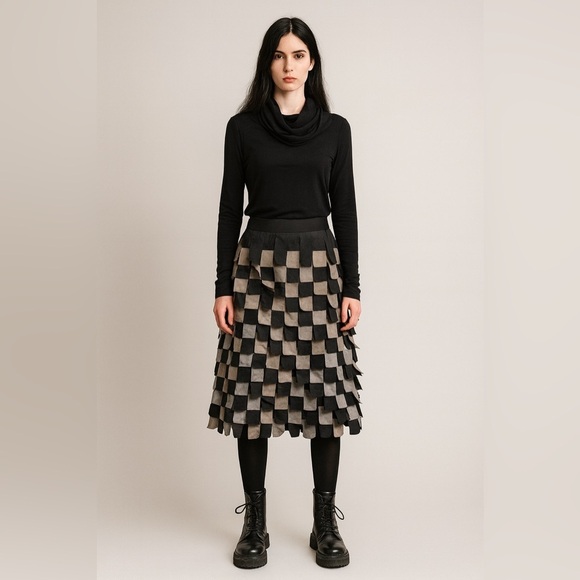 NWT 3D architectural avant garde skirt Dominique de santino - Picture 1 of 7